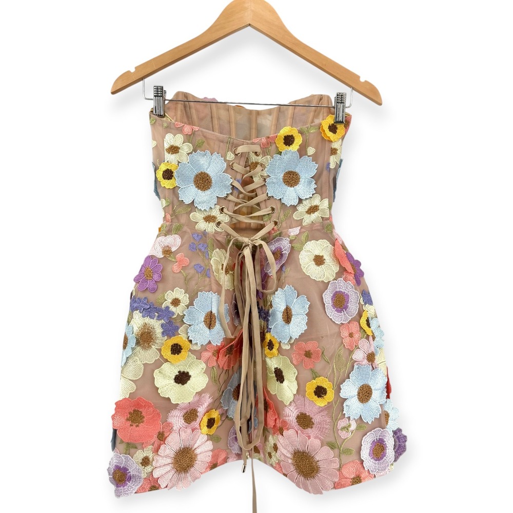 NWT Bronx and Banco Bouquet Maraya Mini Dress $750 - Size 2 / XS - Picture 9 of 16